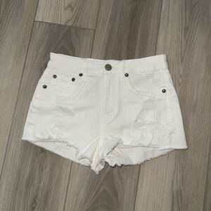 Aeropostale White Jean Shorts